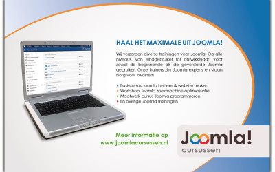 Advertentie Joomla cursussen