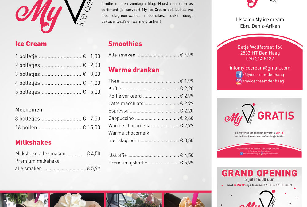 Promotiemateriaal My Ice cream