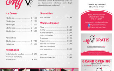 Promotiemateriaal My Ice cream