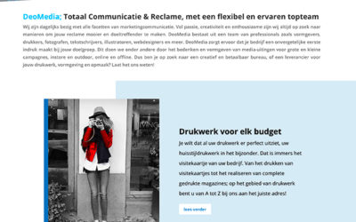 Vernieuwde website Deomedia