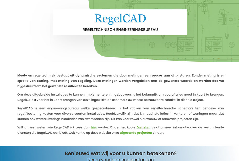 Vernieuwde website Regelcad