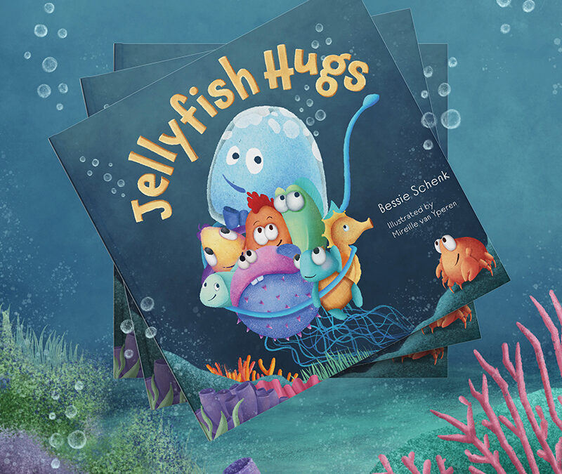 Prentenboek Jellyfish Hugs in drie talen